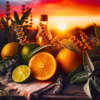citrus and sage handmade candle