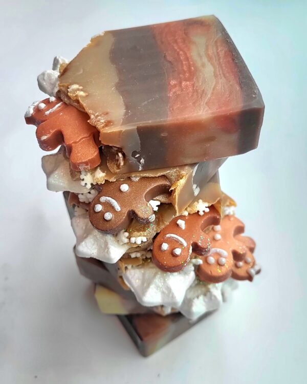 gingerbread handmade soap, artisan soap , phthalate free and paraben free fragrance